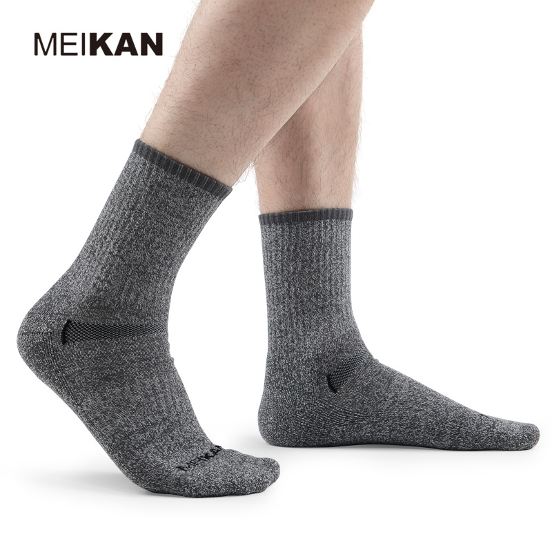 MEIKAN Outdoor Quick-drying Merino Wool Socks Crew Snow Male Sock Ankle Thick Terry Wool Socks